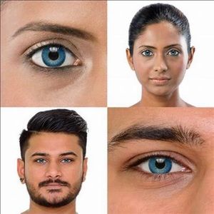 ✨NIB Brilliant Blue Contact with Case✨